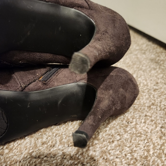 Impo Brown Lace Up Heels Booties Size 9.5 - Picture 11 of 13